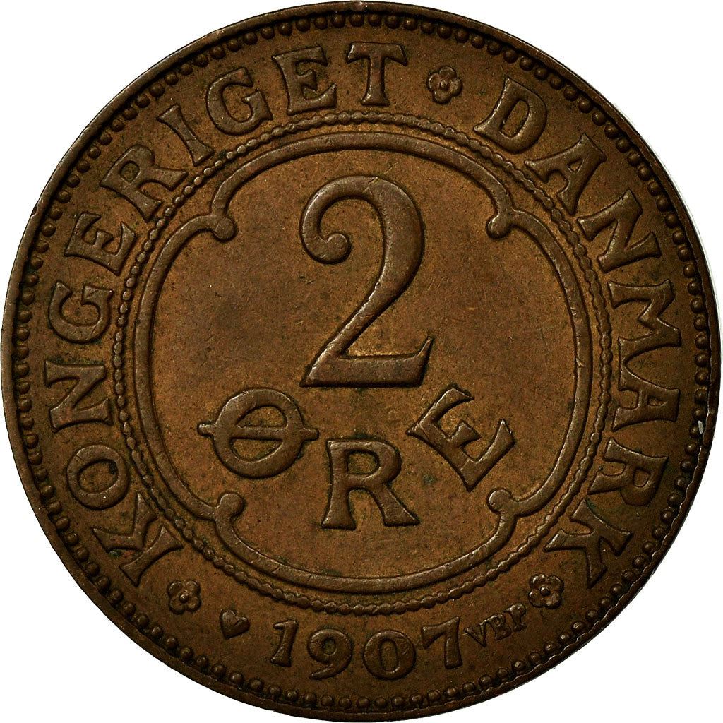 Denmark | 2 Ore Coin | Monogram | Km:805 | 1907 - 1912