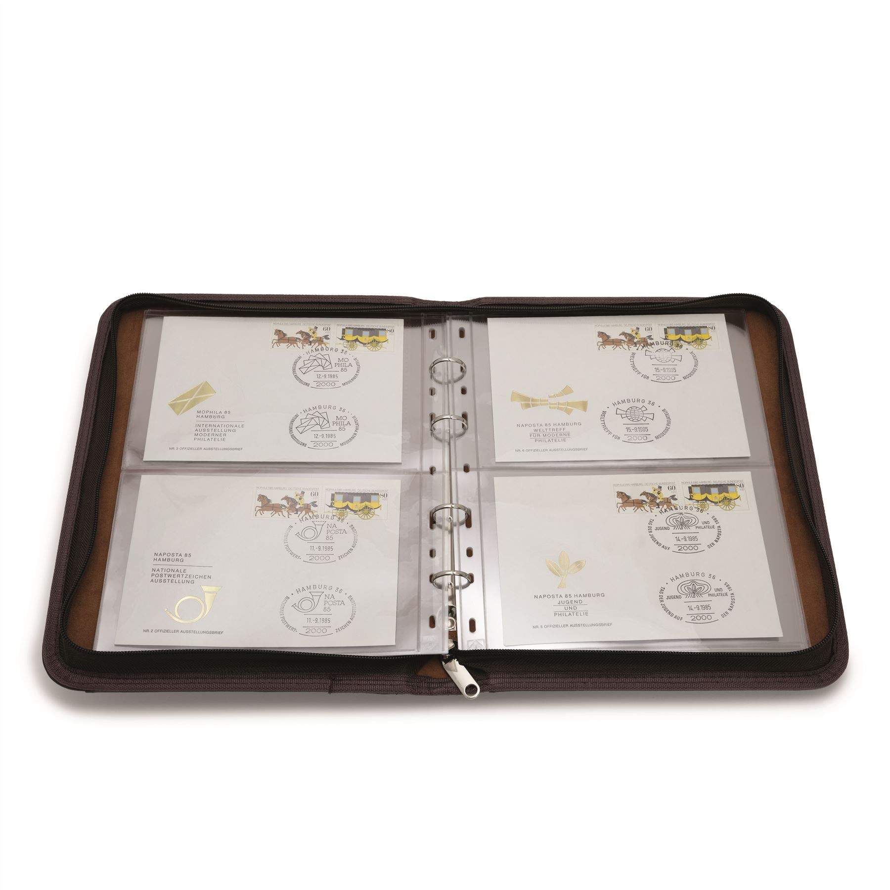 OPTIMA KURT Portfolio Ring Binder | Coin and Banknote Album | Travel Case | Up to 30 Sheet Capacity | 285x225x35mm | 2 Color Options