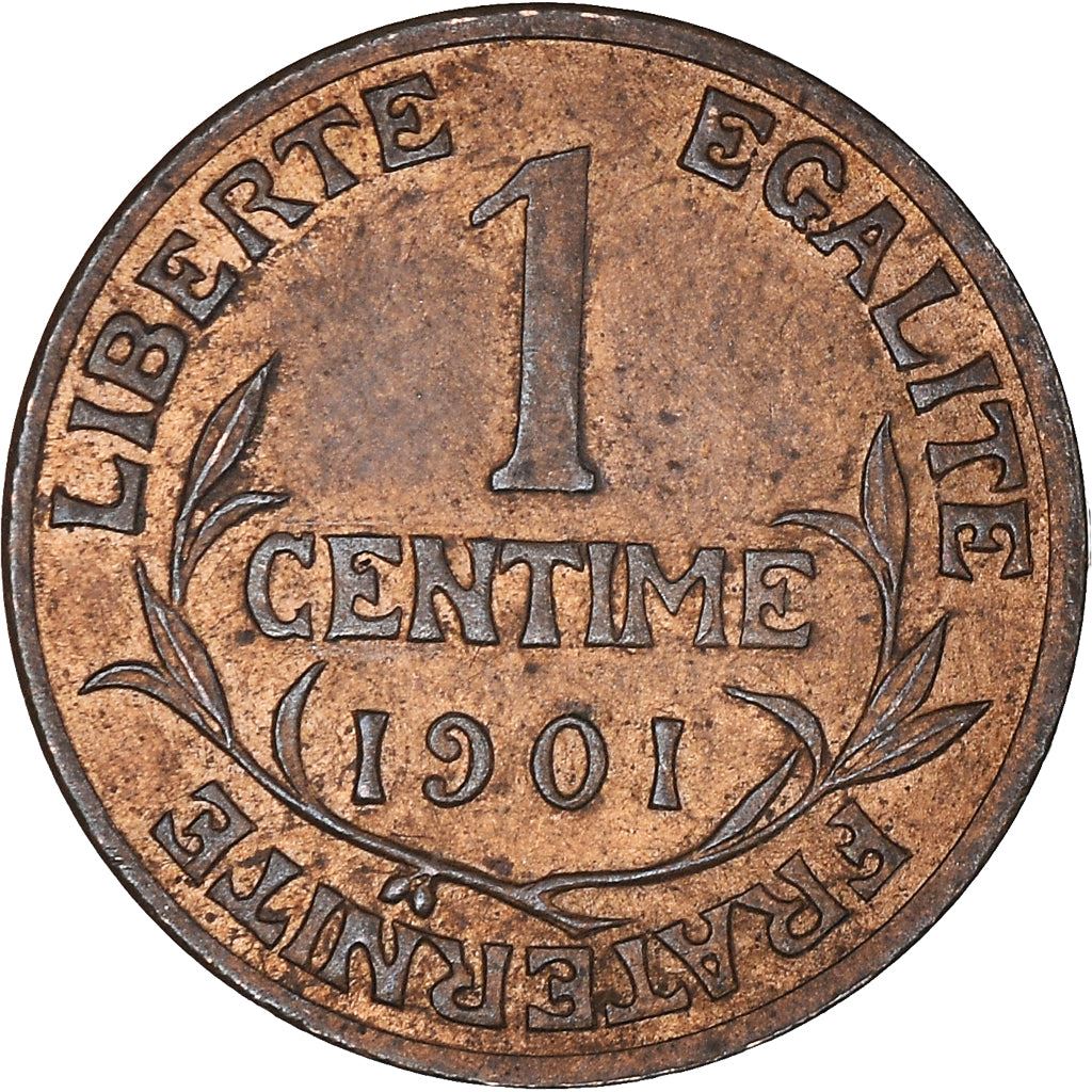 French 1 Centime Coin | Third Republic | KM840 | France | 1898 - 1920