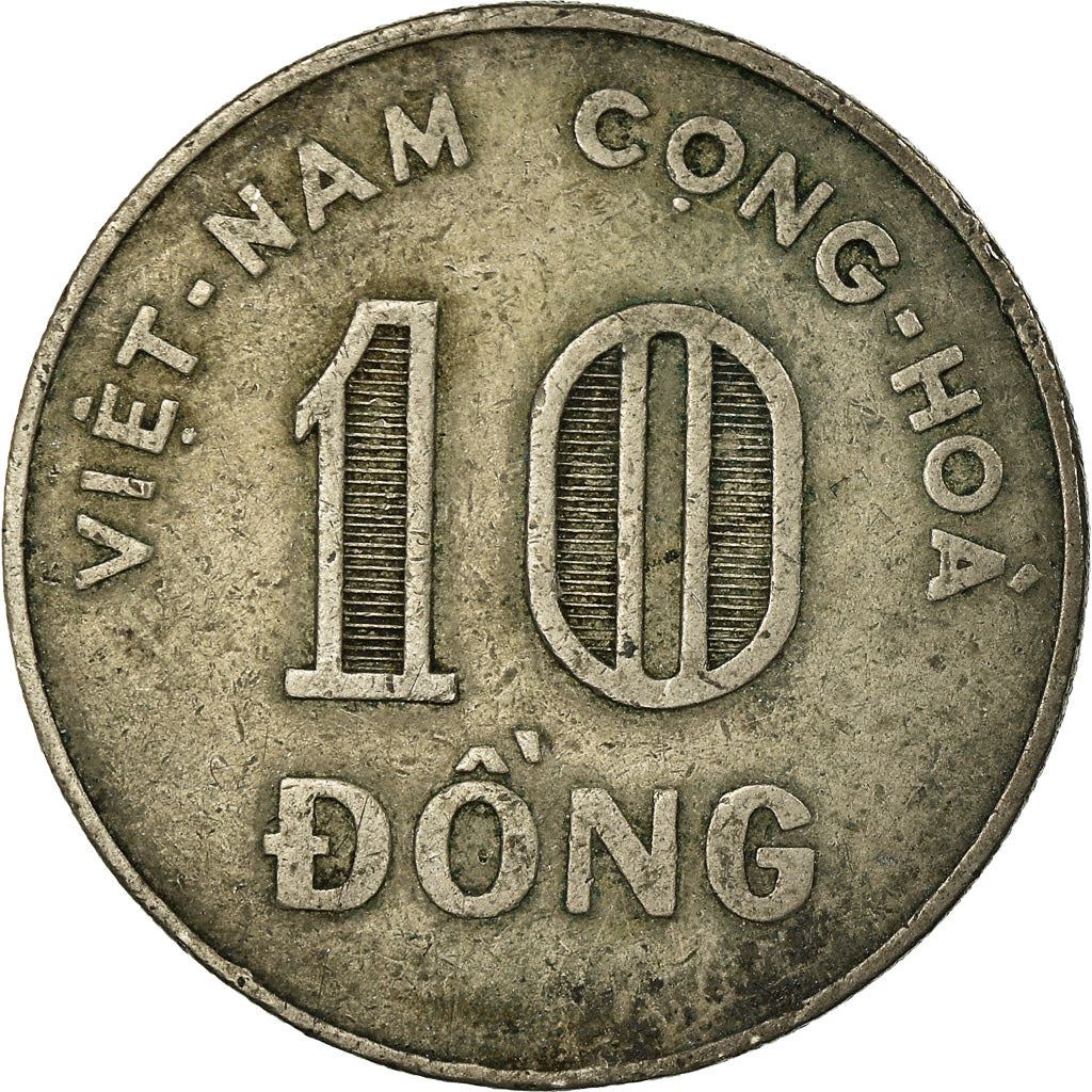 Vietnam › South Vietnam | 10 Dong Coin | Rice stalks | Km:8 | 1964 - 1967