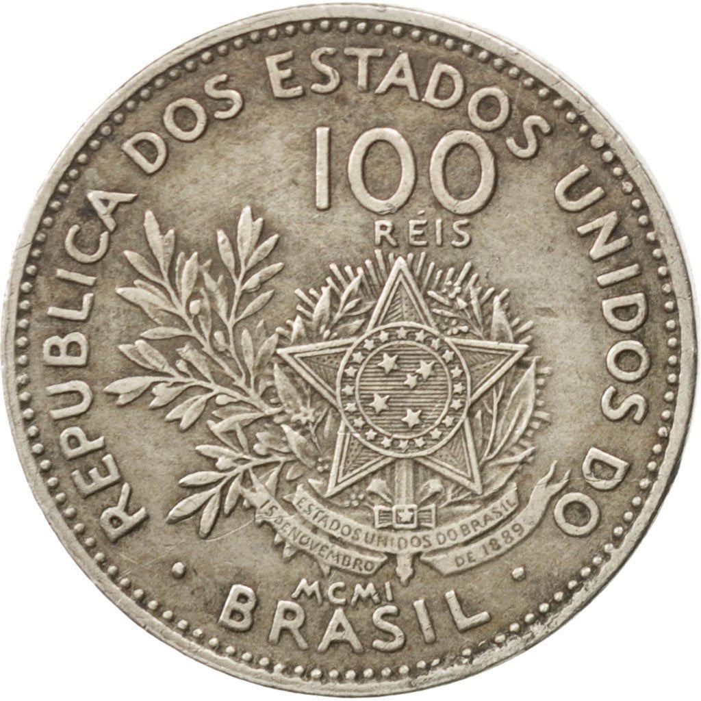 Brazil | 100 Reis Coin | Liberty | Km:503 | 1901