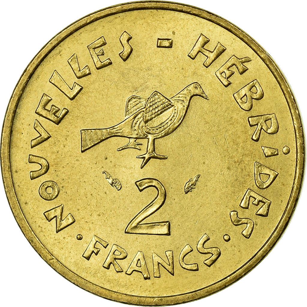 New Hebrides | 2 Francs Coin | Marianne | Frigate Bird | Km:5.2 | 1973 - 1979