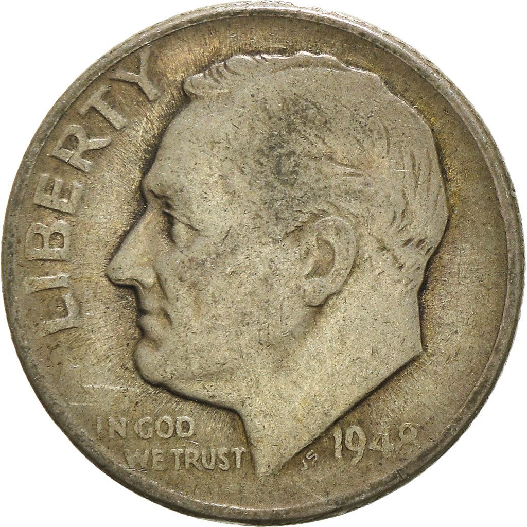 USA | 1 Dime Mønt | Franklin D. Roosevelt | KM:195 | 1946 - 1964
