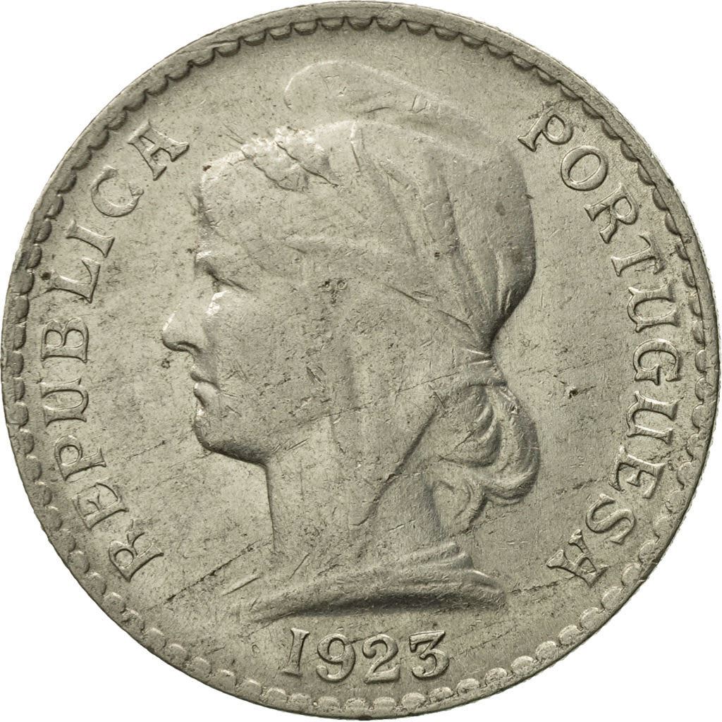 Angola | 50 Centavos Coin | Libertine | Km:65 | 1922 - 1923
