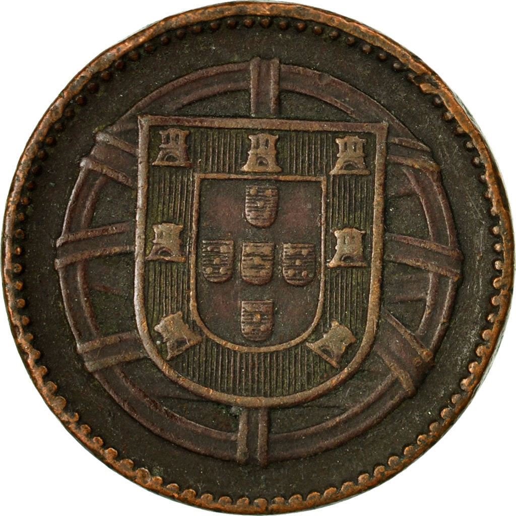 Portugal | Moneda de 1 centavo | Bronce | Escudo de armas | Esfera armilar | Km:565 | 1917 - 1922