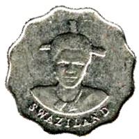 Kingdom of Swaziland | 5 Cents Coin | King Mswati III | Arum Lily | KM:40.2 | 1992