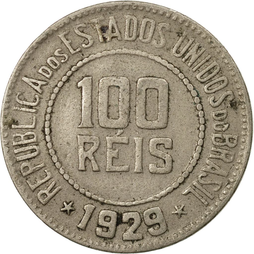 Brazil | 100 Reis Coin | Stars | Km:518 | 1918 - 1935