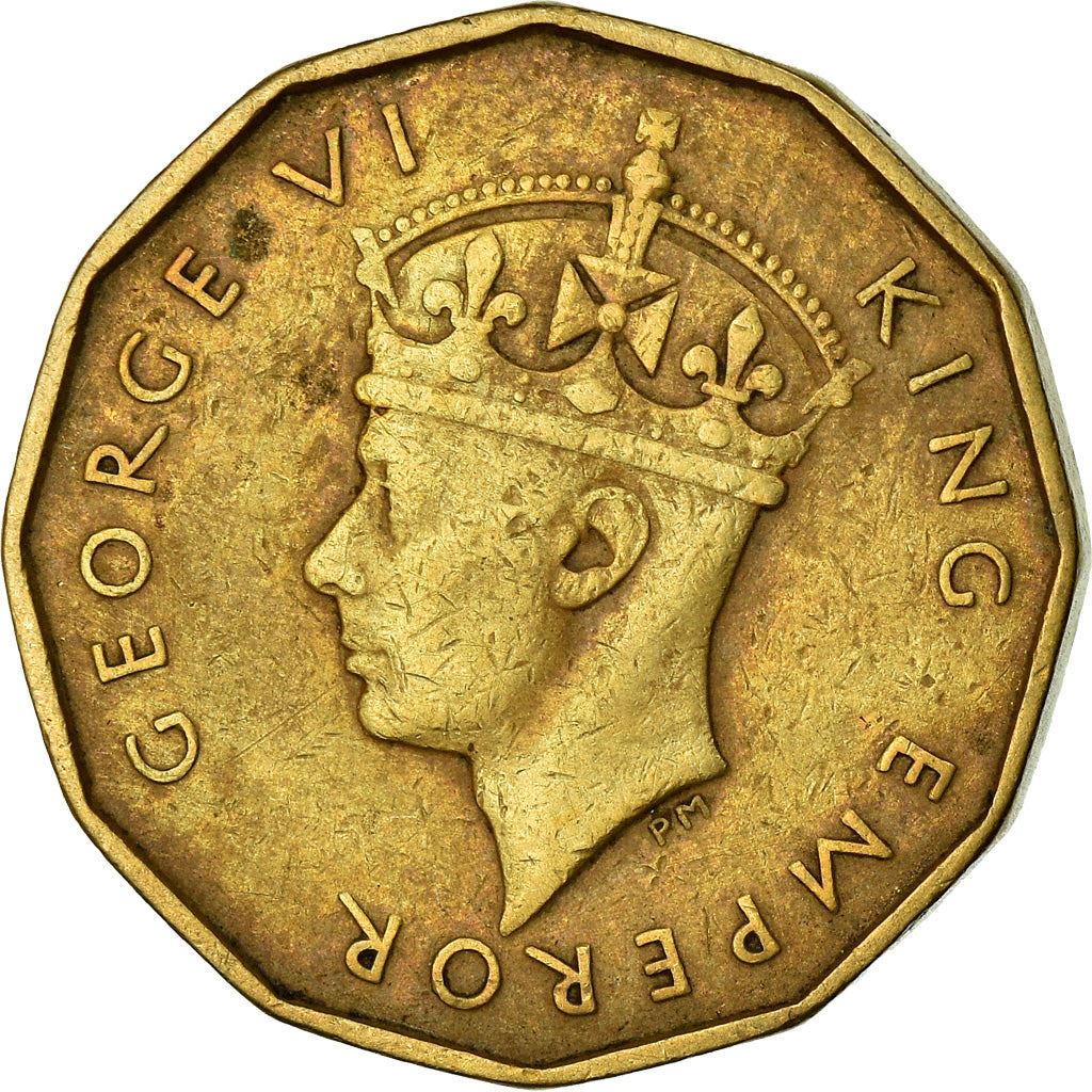 Fiji | 3 Pence Coin | Native dwelling | KM:15 | 1947