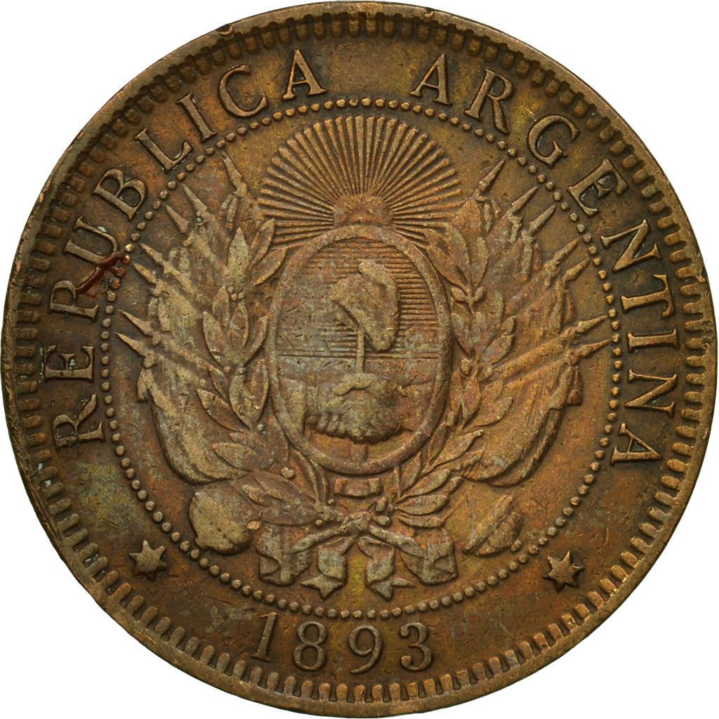Argentina | 2 Centavos Coin | Phrygian cap | Km:33 | 1882 - 1896