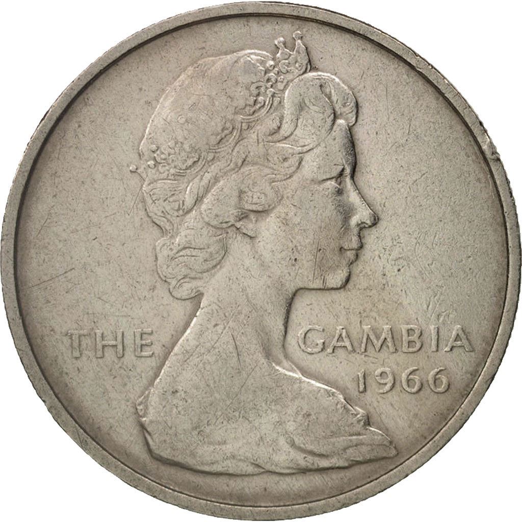 The Gambia | 1 Shilling Coin | Oil palm | Km:4 | 1966