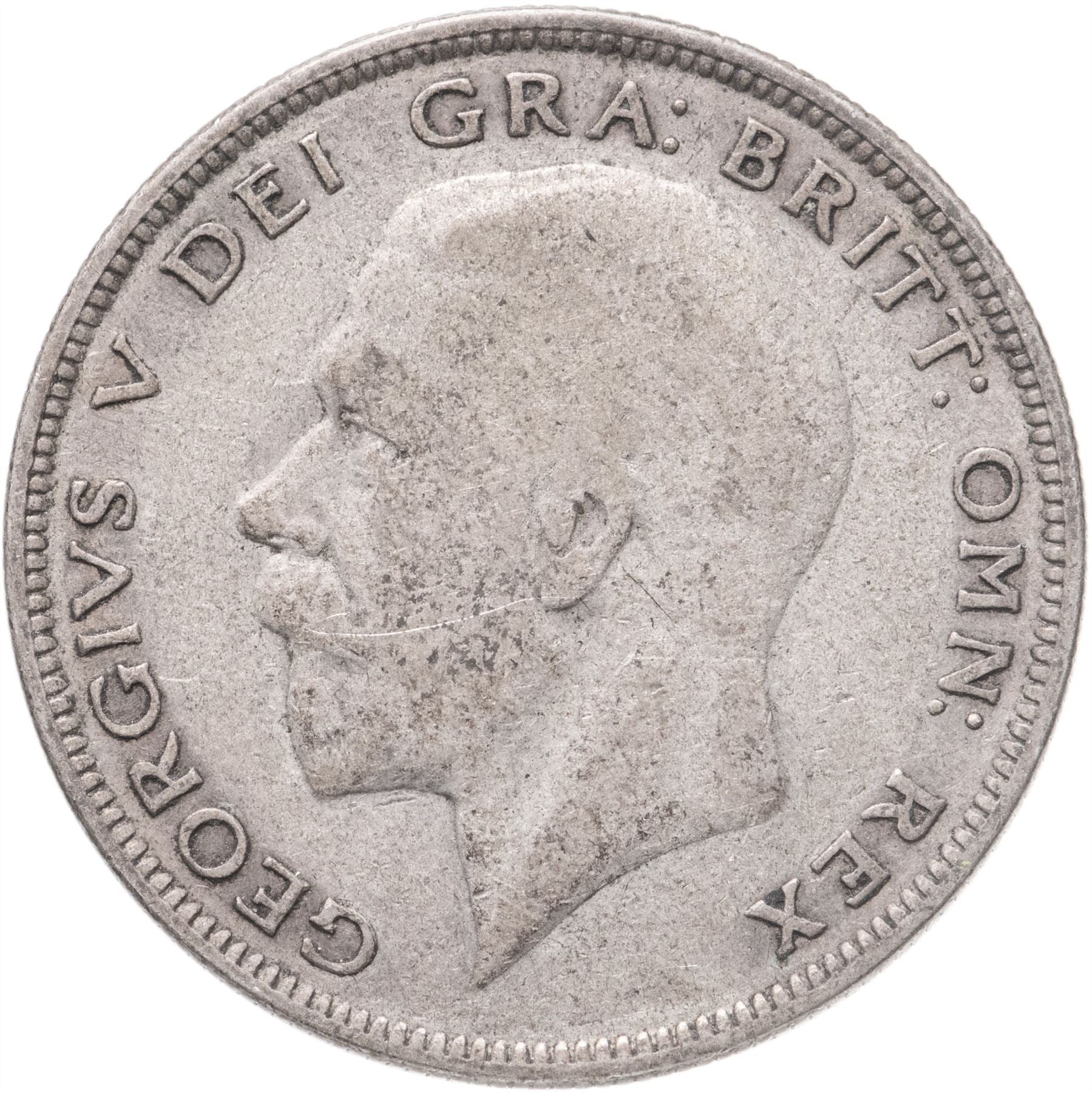 United Kingdom | 1/2 Crown Coin | George V | KM:835 | 1927 - 1936