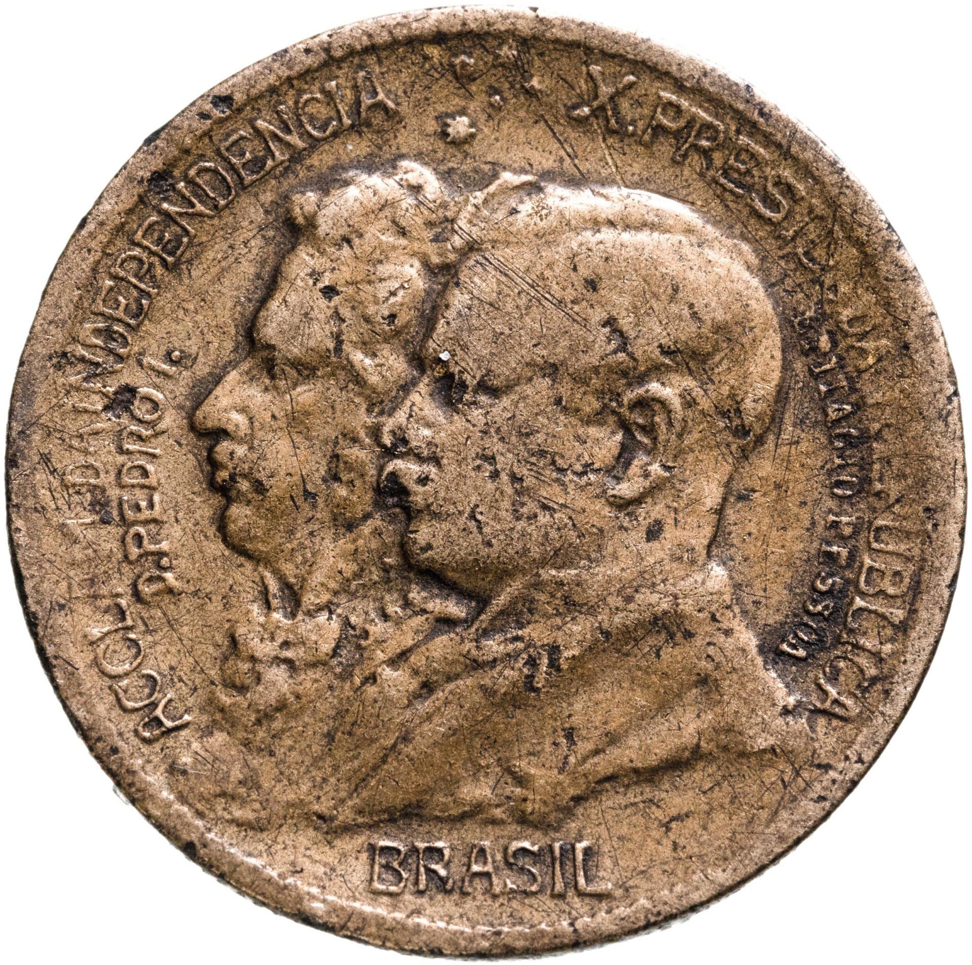 Brazil | 500 Reis Coin | Independence | Km:521 | 1922