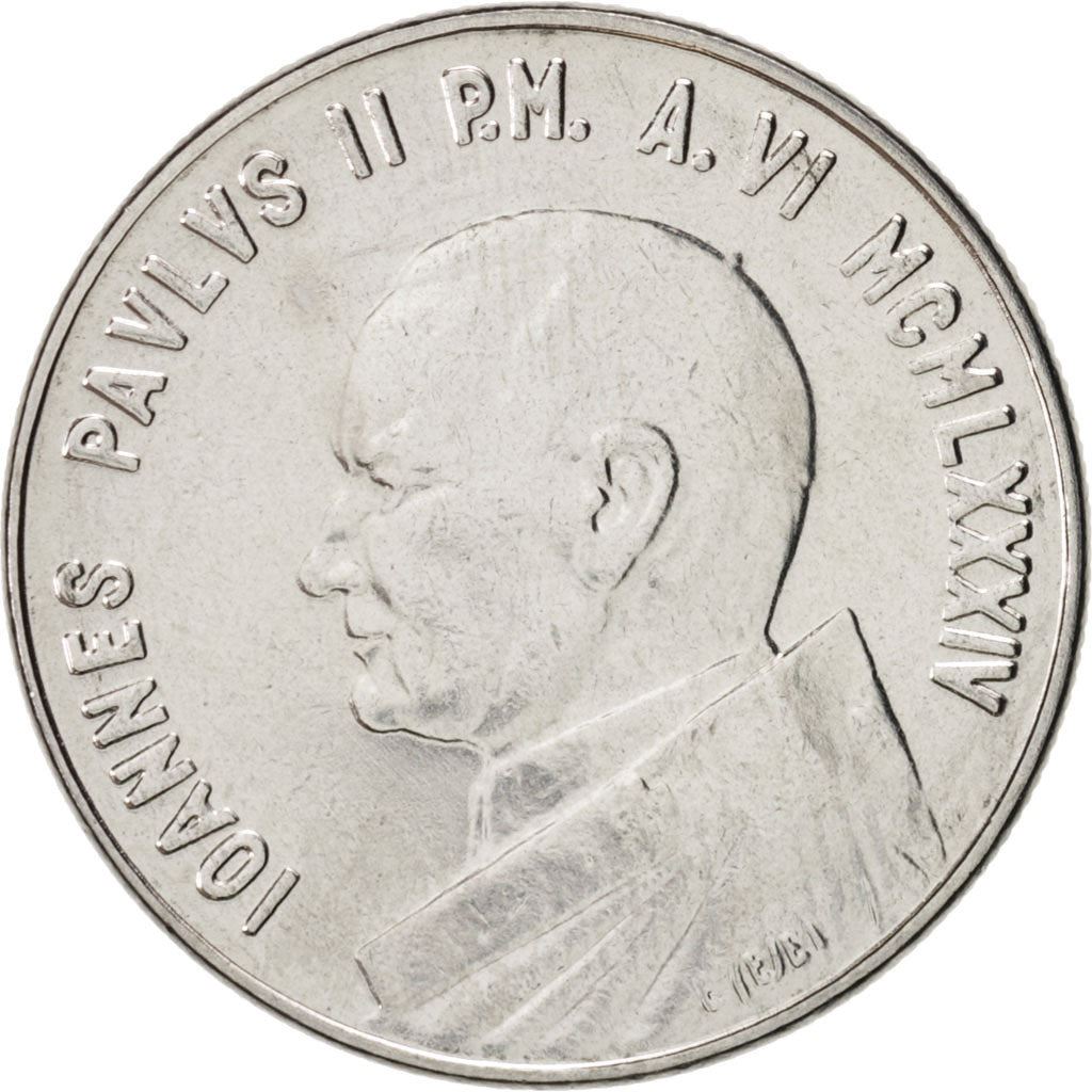 Vatican City | 50 Lire Coin | Doves | Km:179 | 1984