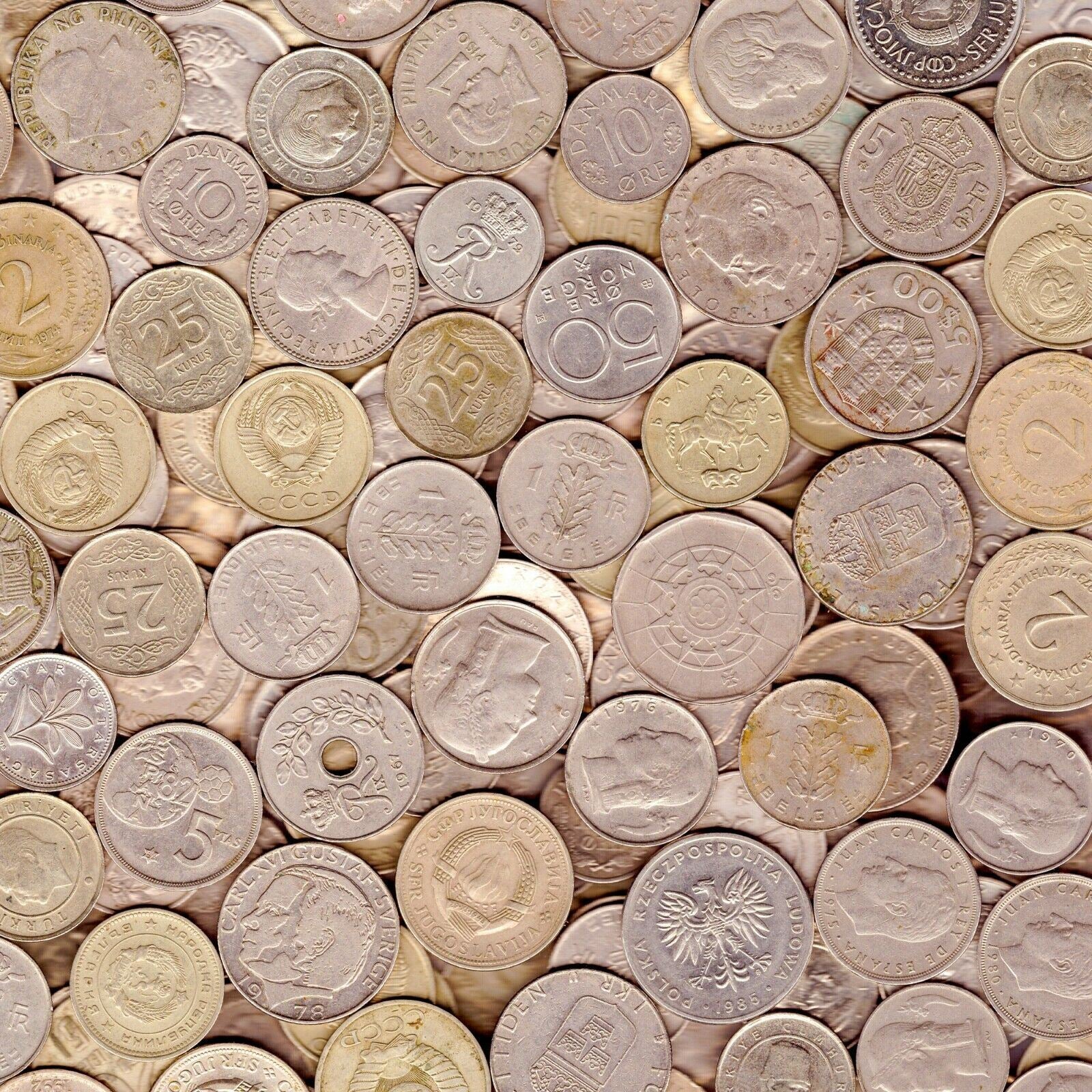 Bulk Lot Coins By Color | Copper | Nickel | Steel | Brass | 1/2lbs to 1lbs