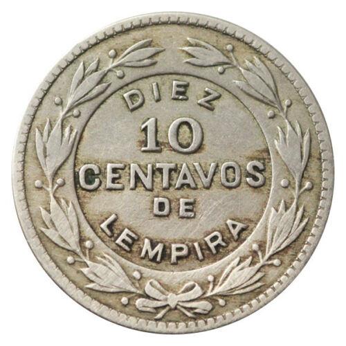 Honduras 10 Centavos Coin | Pyramid | Wreath | KM76.1 | 1932 - 1993