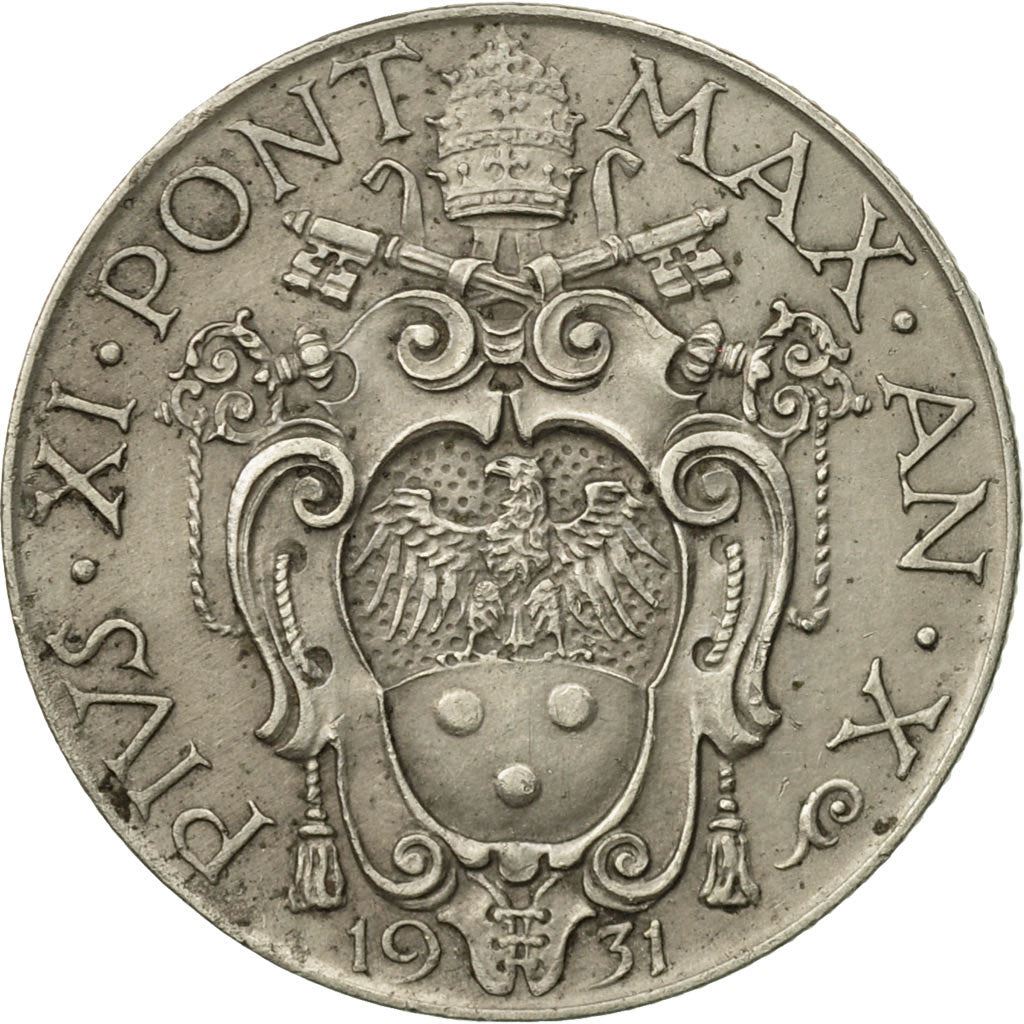 Vatican City | 1 Lira Coin | Virgin Mary | Km:5 | 1929 - 1937