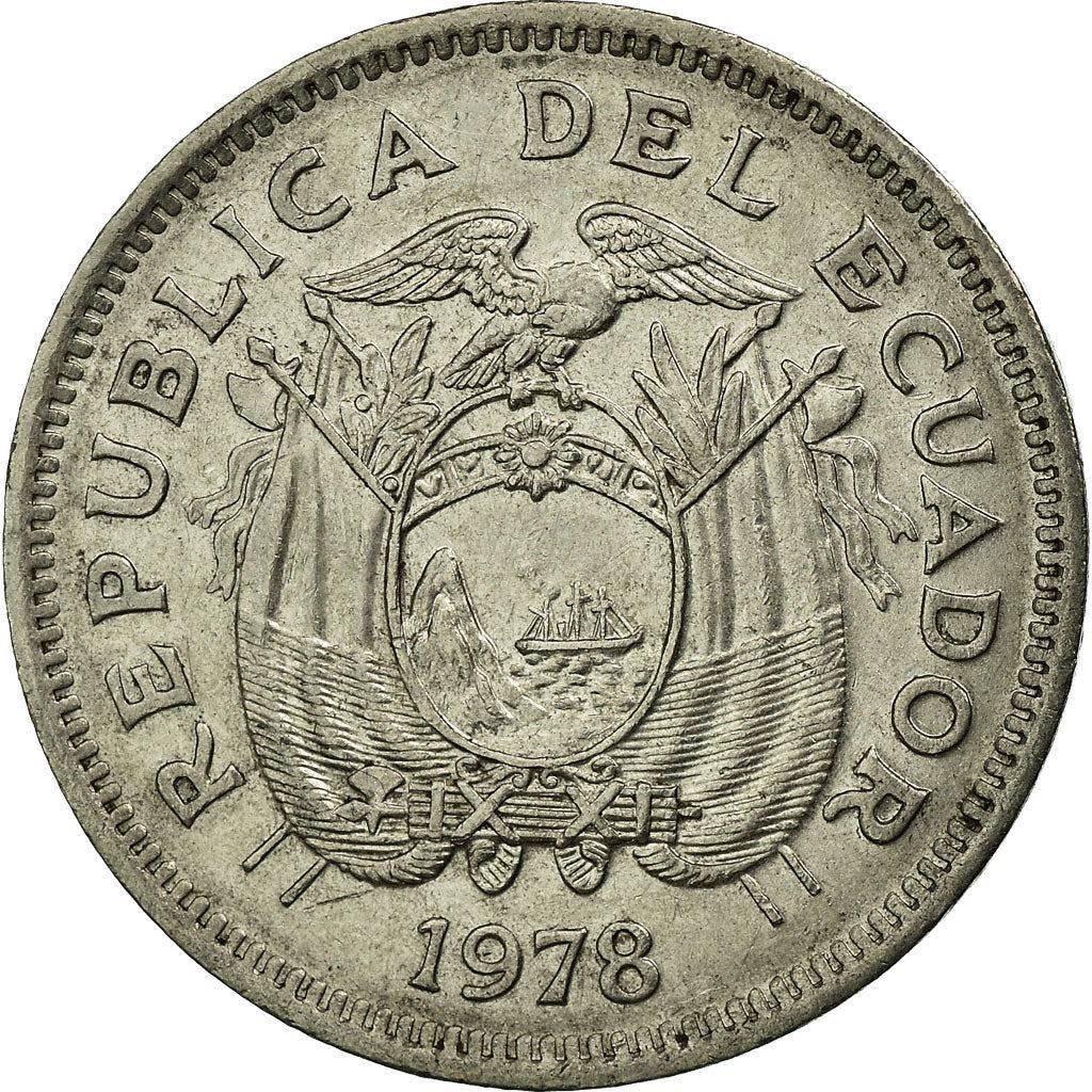 Ecuador | 20 Centavos Coin | Nickel clad steel | KM:77.2a | 1975-1981