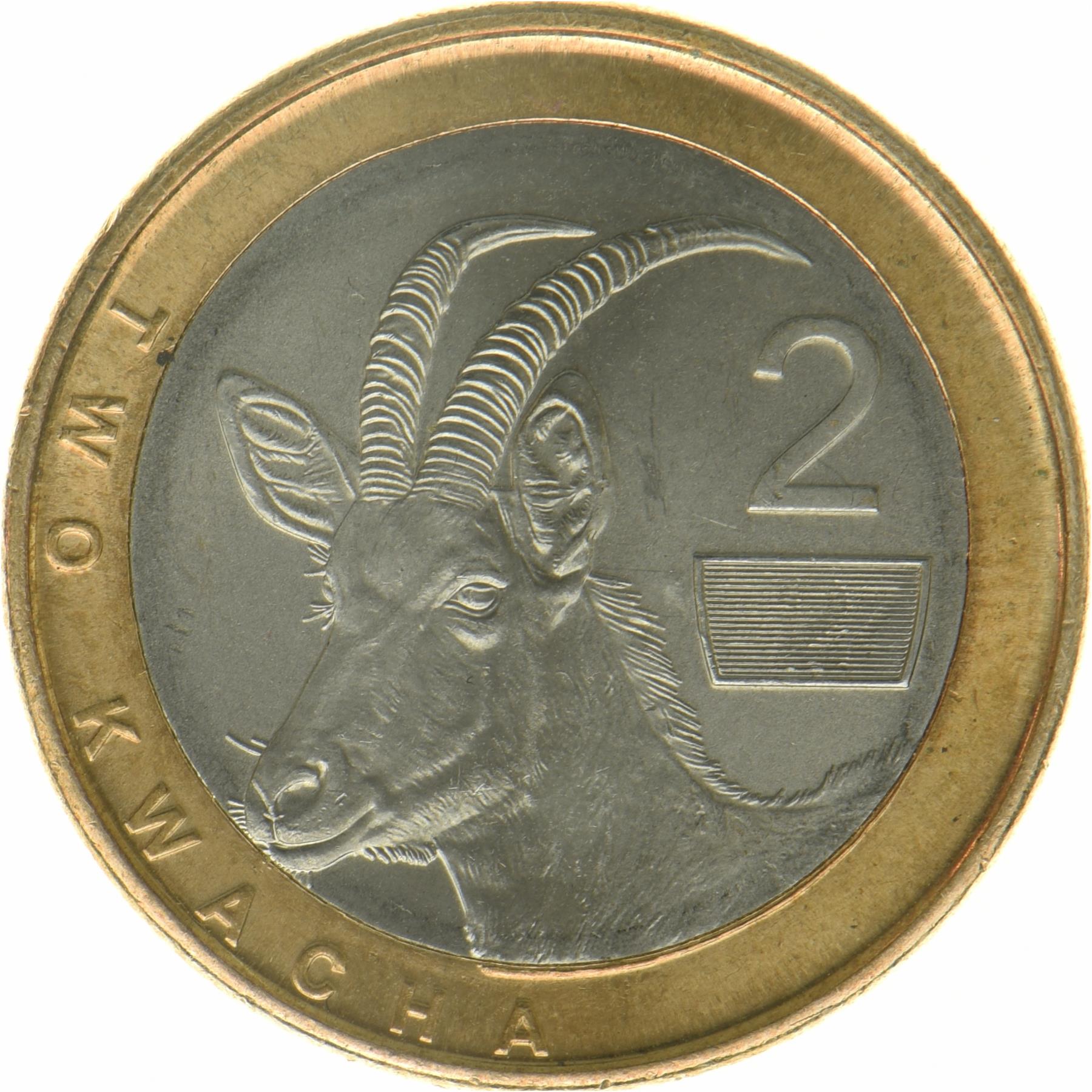 Zambia | 2 Kwacha Coin | Roan Antelope | 2024 - 2025