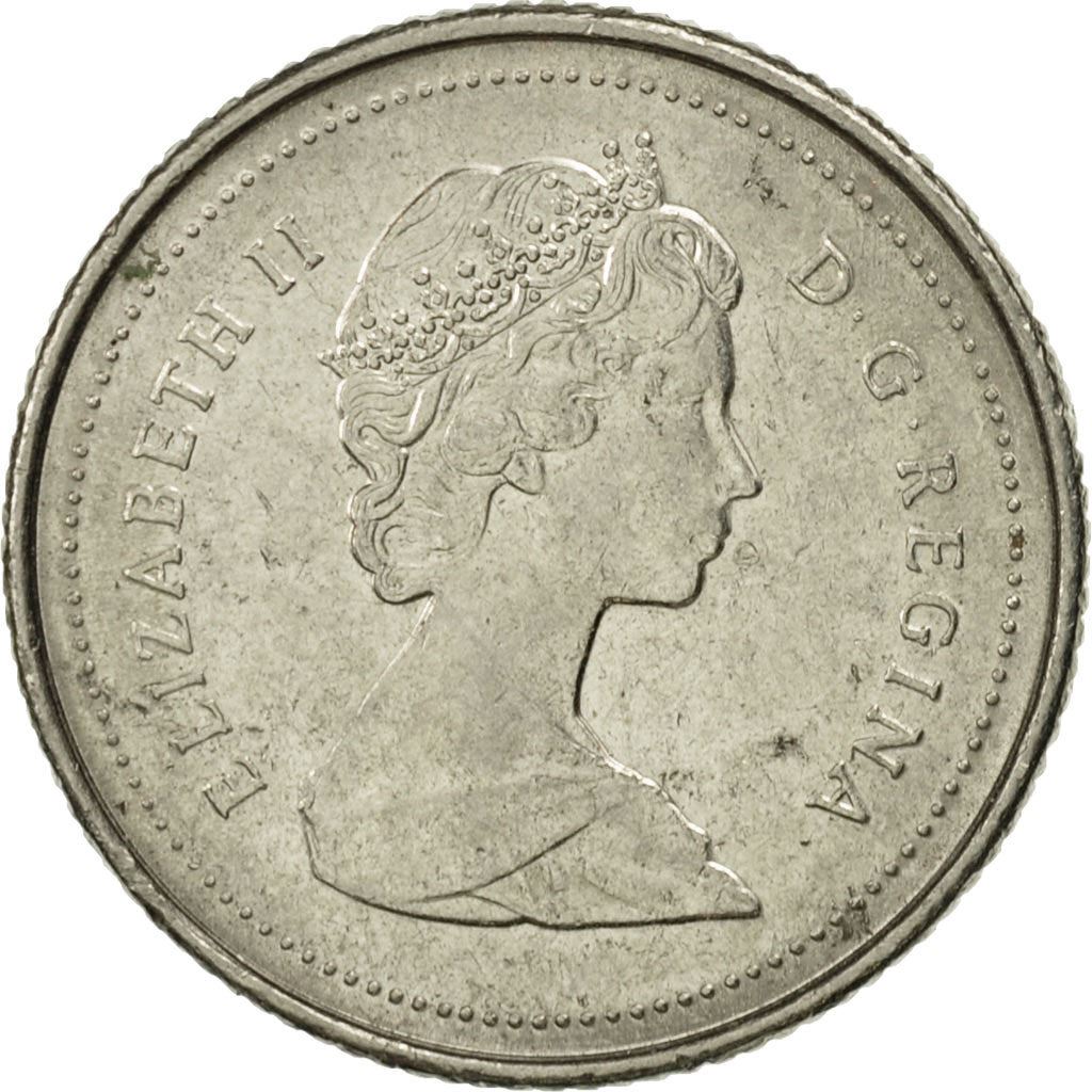 Canada | 10 Cents Coin | Nickel | 2nd portrait | KM:77 | 1969-1989