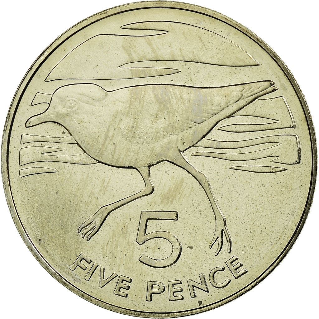 Sant'Elena e Ascensione | Moneta da 5 Pence | Elisabetta II | Wirebird | Km:3 | 1984