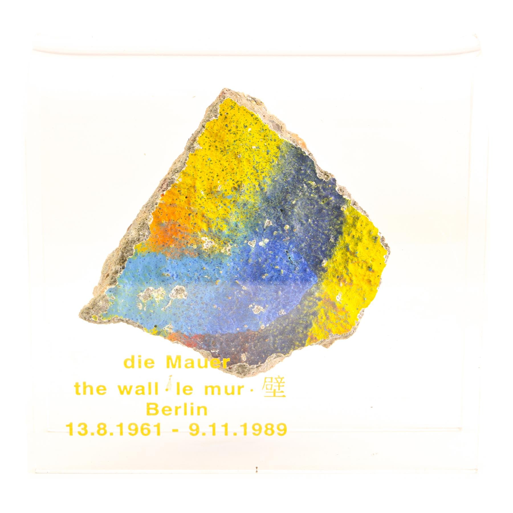 Pieces of Berlin Wall | Historical German Symbol | Concrete Fragments with Graffiti Art | 1961 - 1989