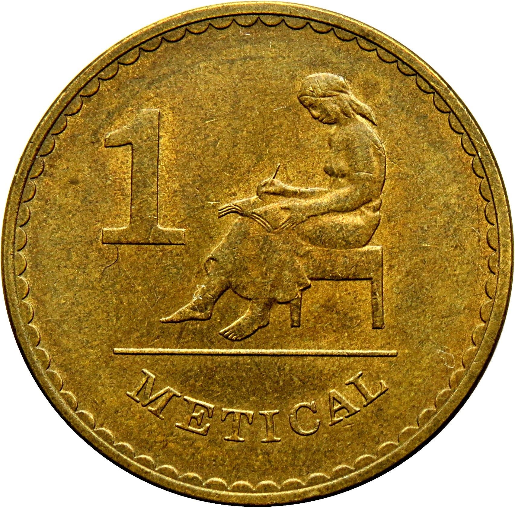 Mozambique | 1 Metical Coin | Writer | Km:99 | 1980 - 1982