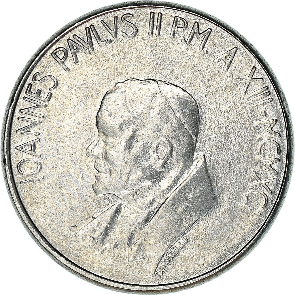 Vatican City | 50 Lire Coin | Baptism | Km:230 | 1991