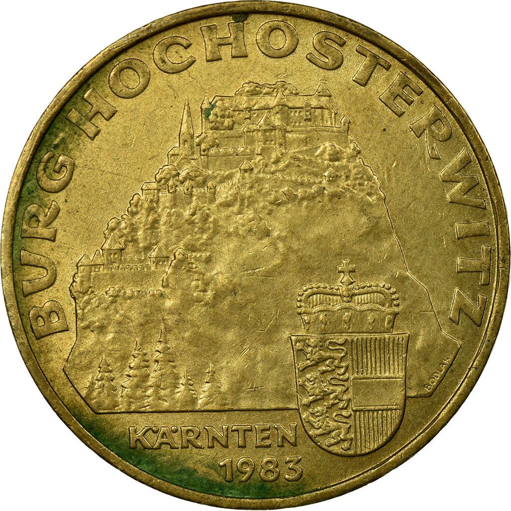 Austria | 20 Schilling Coin | Hochosterwitz Castle | Km:2960 | 1983 - 1993