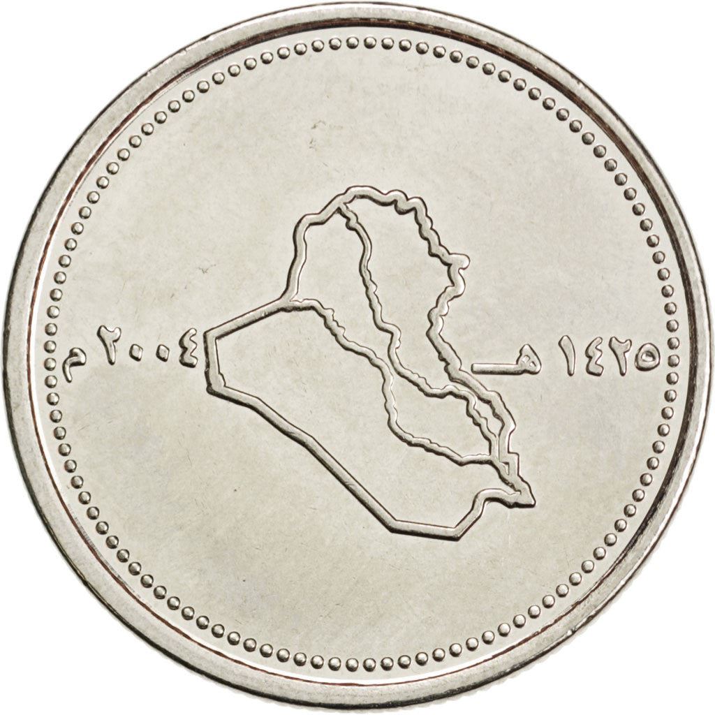 100 Dinars Coin | Stainless Steel | Map | Km:177 | 2004