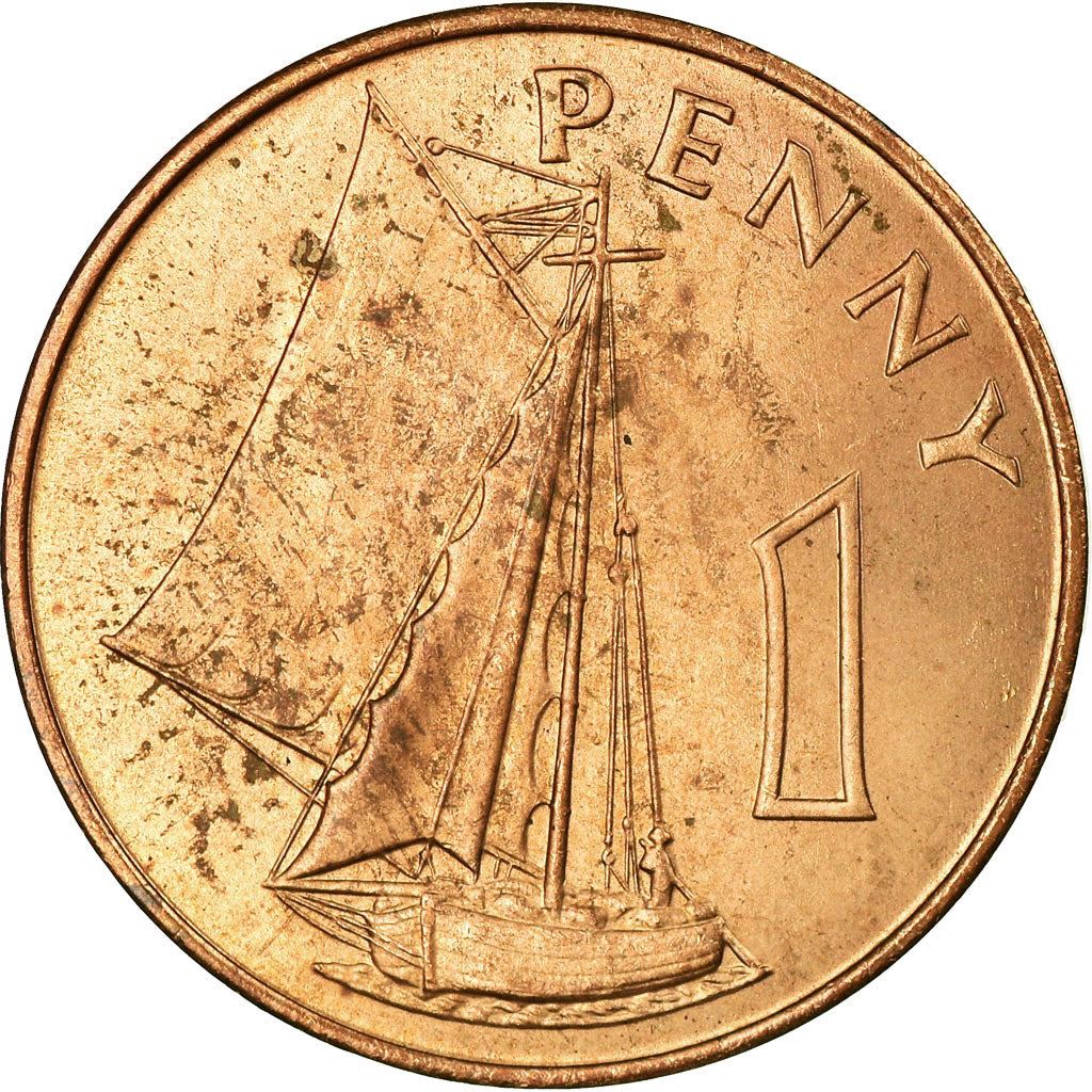 The Gambia | 1 Penny Coin | Sailing boat | Km:1 | 1966