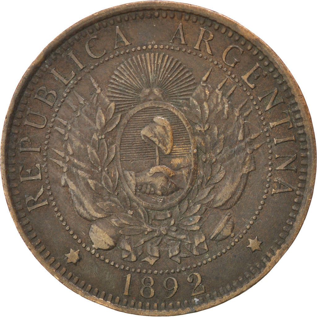 Argentina | 2 Centavos Coin | Phrygian cap | Km:33 | 1882 - 1896