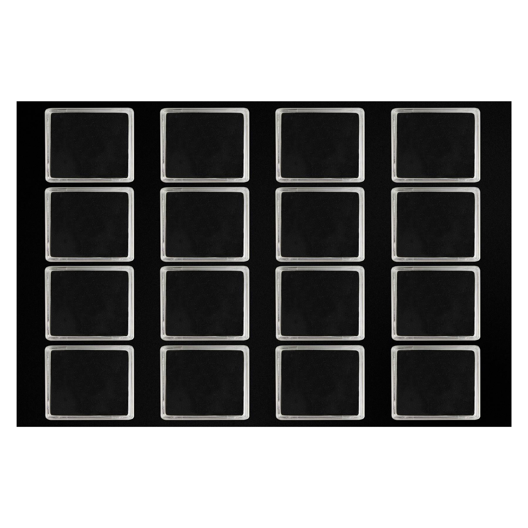 M-BOX Coin Box | Box for Presenting Coins in Square Capsules | 4 Sizes - XS to L | 12 Compartment Variations - 1 to 20