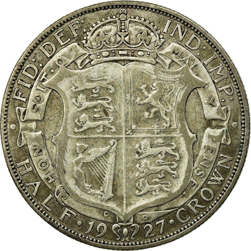 United Kingdom | 1/2 Crown Coin | George V | KM:830 | 1926 - 1927