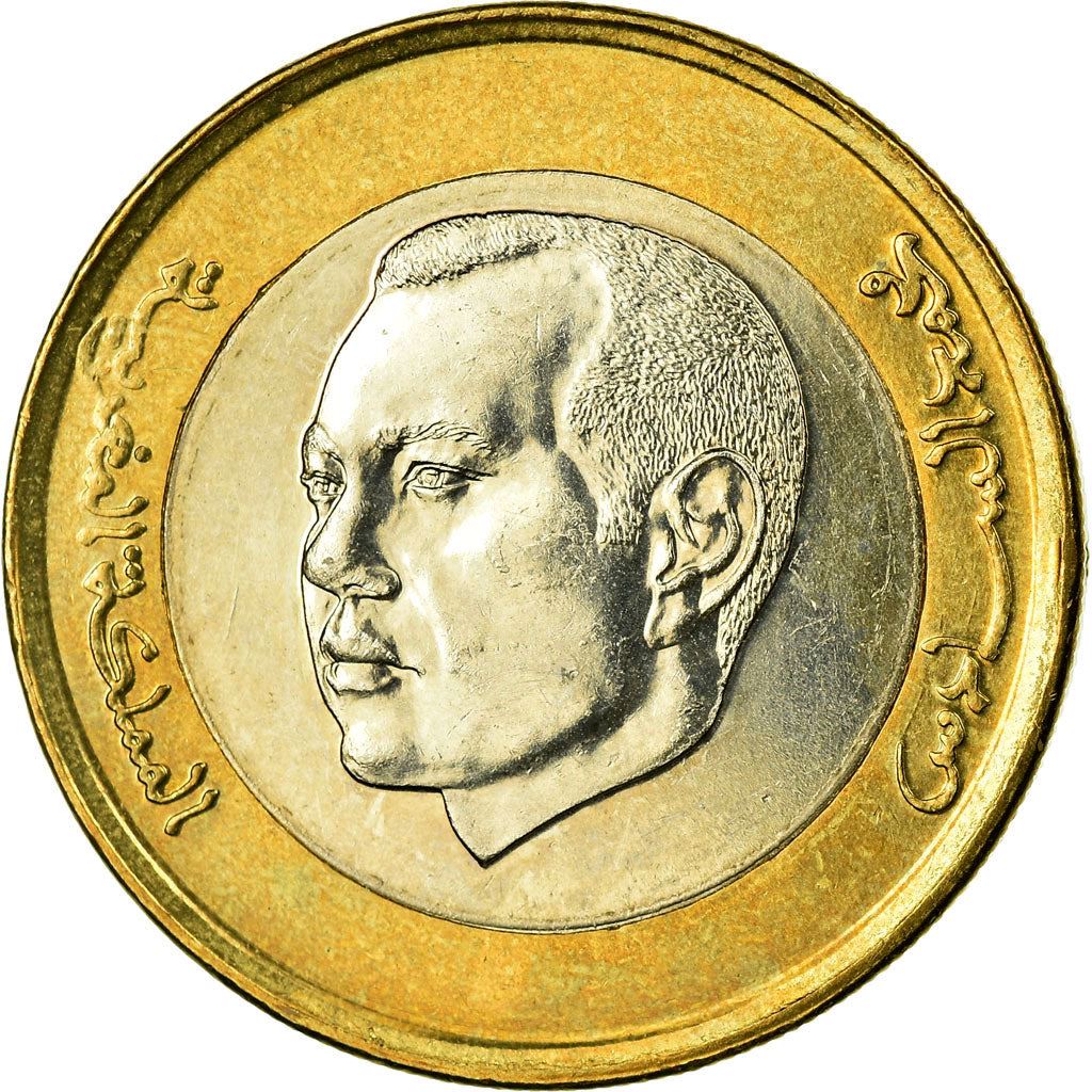 Morocco | 10 Dirhams Coin | King Mohammed VI | Boumalne-du-Dades Fortress | Palm Tree | Y:141 | 2011 - 2023
