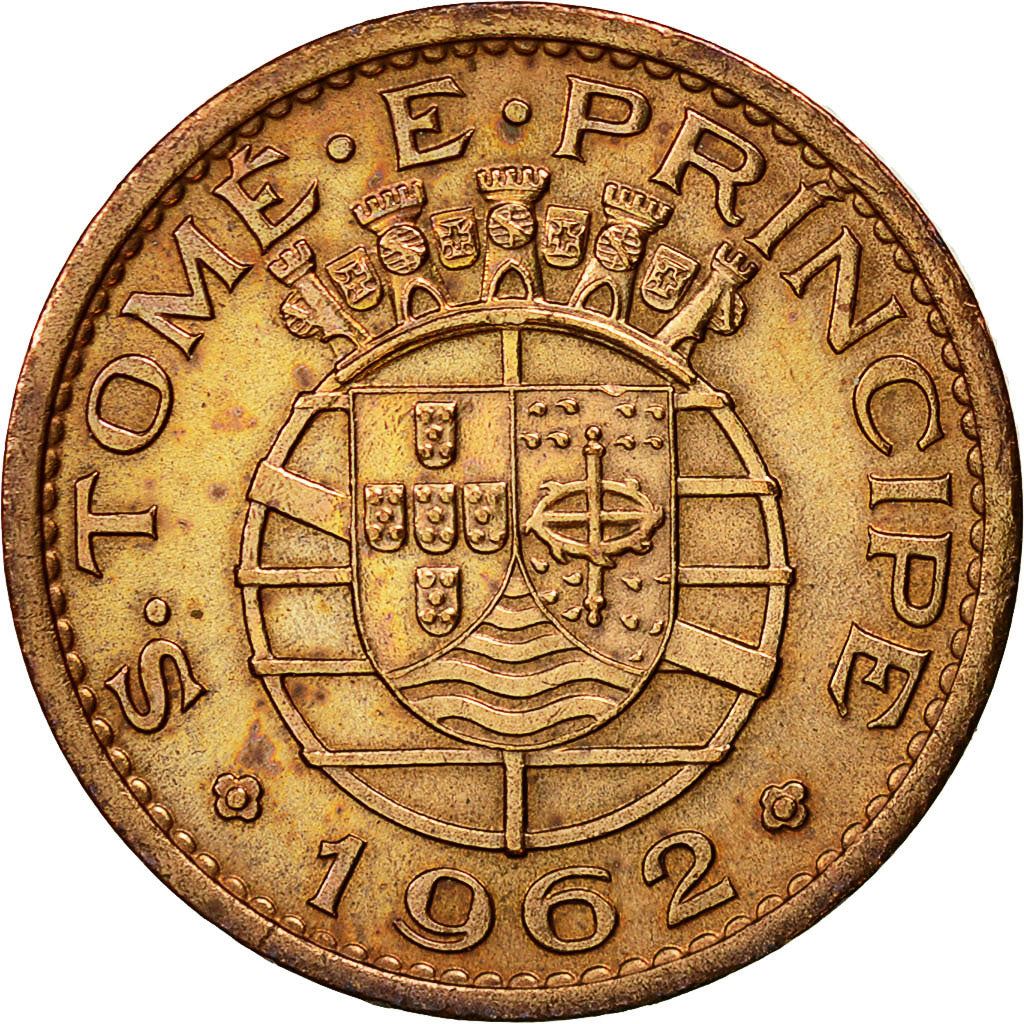 Sao Tome and Principe | 50 Centavos Coin | Shield | Km:17.1 | 1962