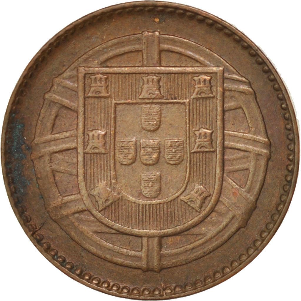 Portugal | Moneda de 1 centavo | Bronce | Escudo de armas | Esfera armilar | Km:565 | 1917 - 1922