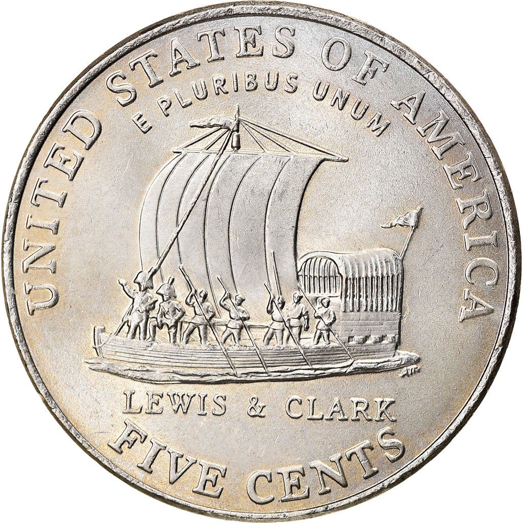 United States | 5 Cents Coin | Jefferson Nickel | Indian Peace Medal | KM360 | 2004