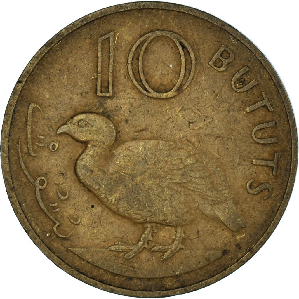 The Gambia | 10 Bututs Coin | Double-spurred francolin | Km:10 | 1971