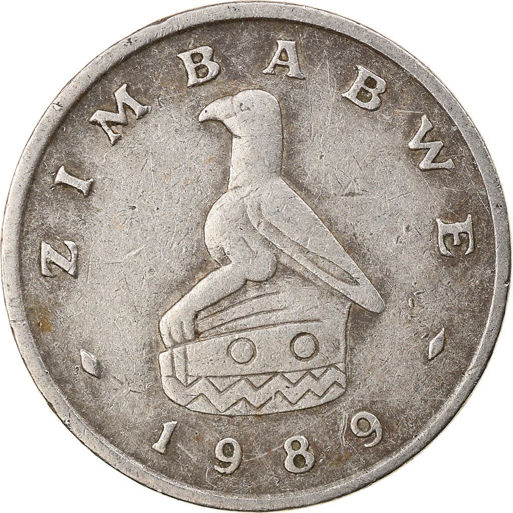 Zimbabwe | 5 Cents Coin | Bateleur Eagle | Scrub Hare | KM2 | 1980 - 1999