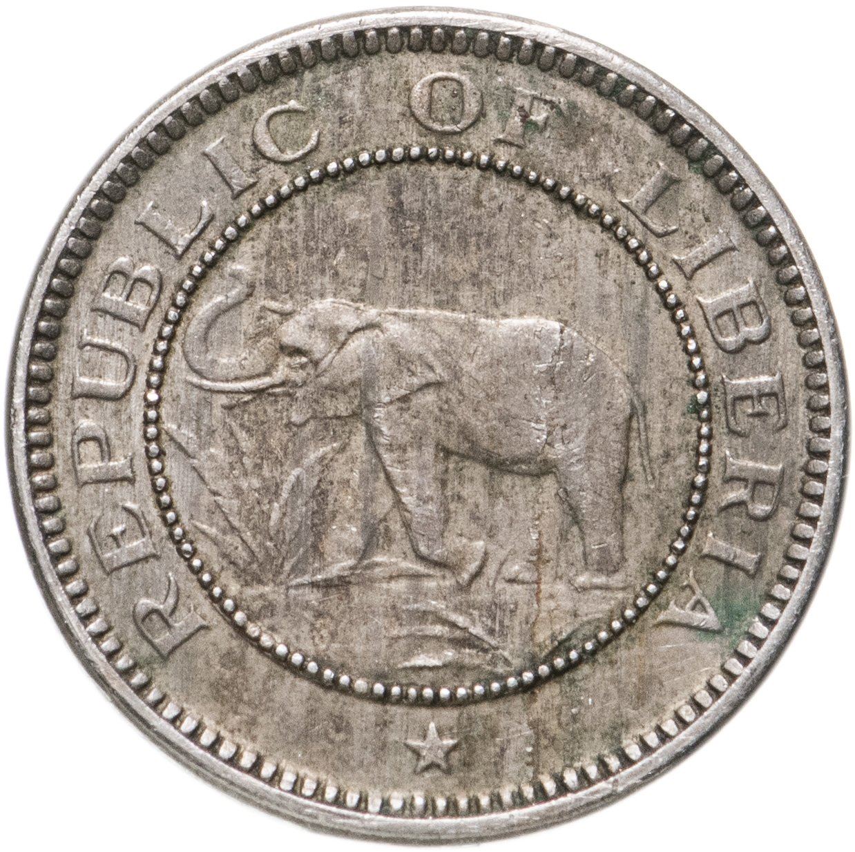 Liberia | 1/2 Cent Coin | Elephant | KM:10a | 1941
