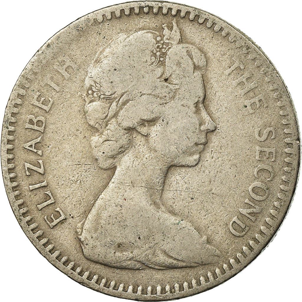 Rhodesia | 2 Shillings / 20 Cents Coin | Elizabeth II | Zimbabwe Bird | Km:3 | 1964