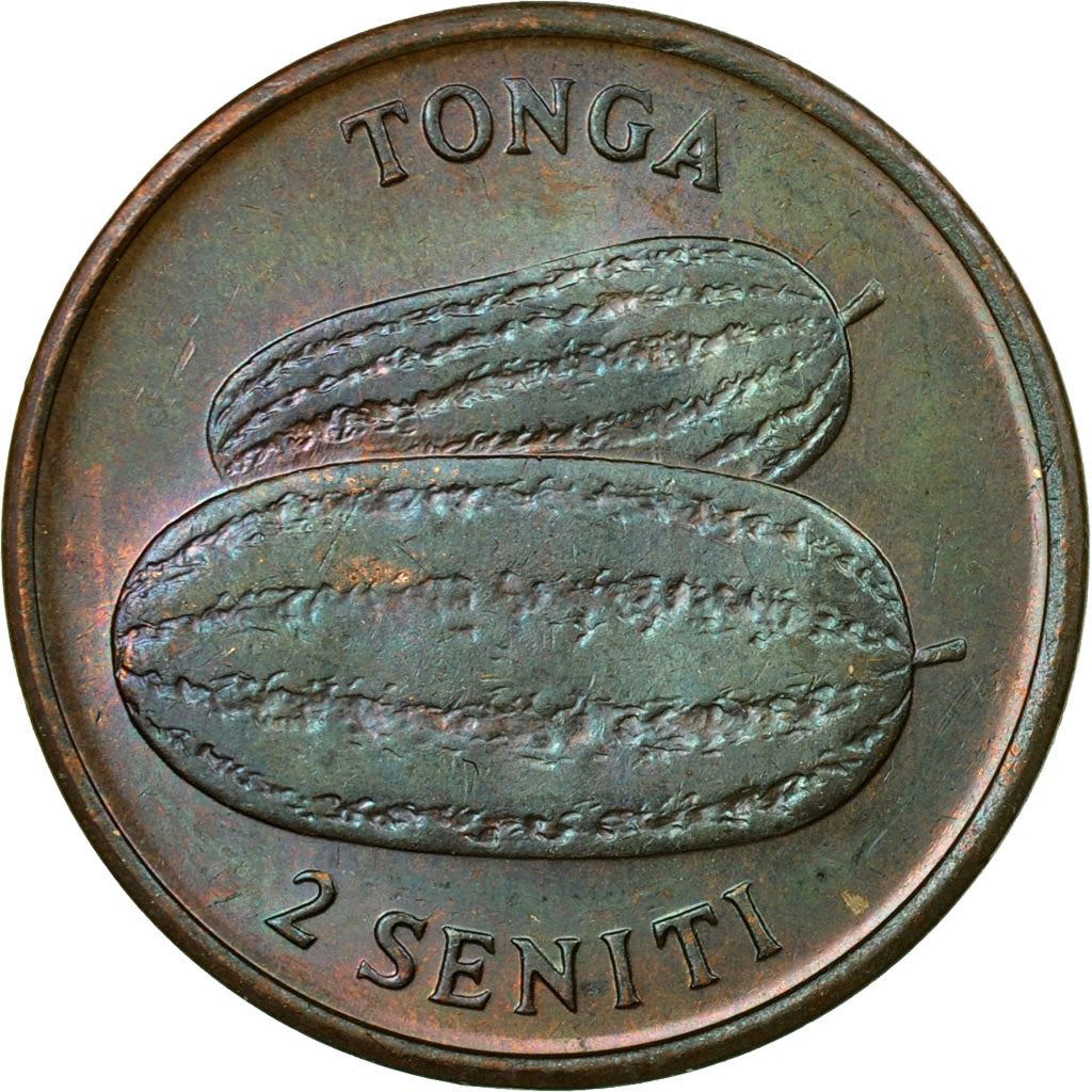 Tonga | 2 Seniti Münze | Wassermelone | FAO | Km:43 | 1975 - 1979