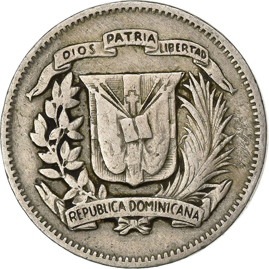 Dominican Republic | 10 Centavos Coin | Copper-Nickel | Coat of Arms | Km:19A | 1967 - 1975