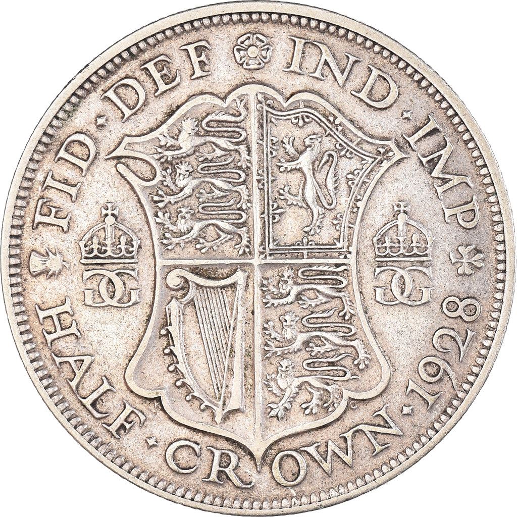 United Kingdom | 1/2 Crown Coin | George V | KM:835 | 1927 - 1936