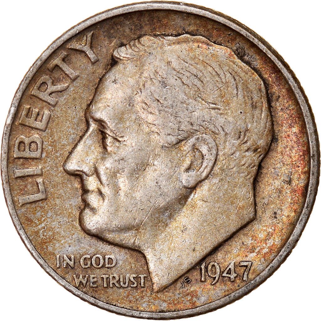 USA | 1 Dime Mønt | Franklin D. Roosevelt | KM:195 | 1946 - 1964
