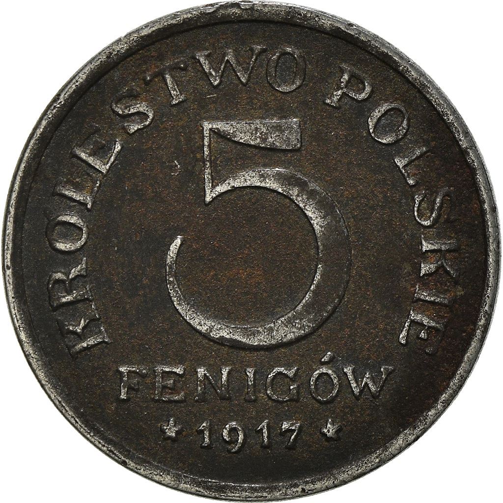 Poland | 5 Fenigow | Eagle | KM5 | 1917 - 1918
