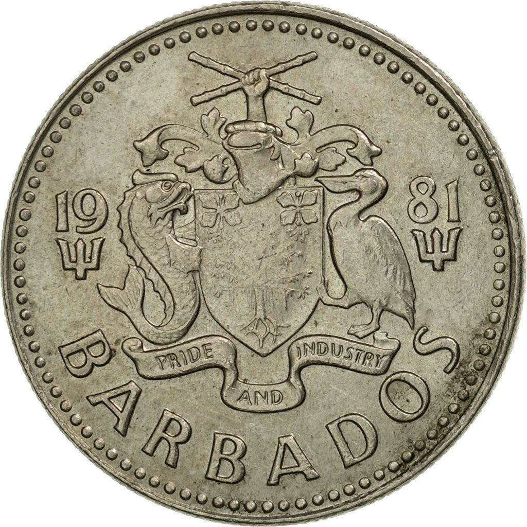 Barbados | 25 Cents Coin | Windmill | Km:13 | 1973 - 2006