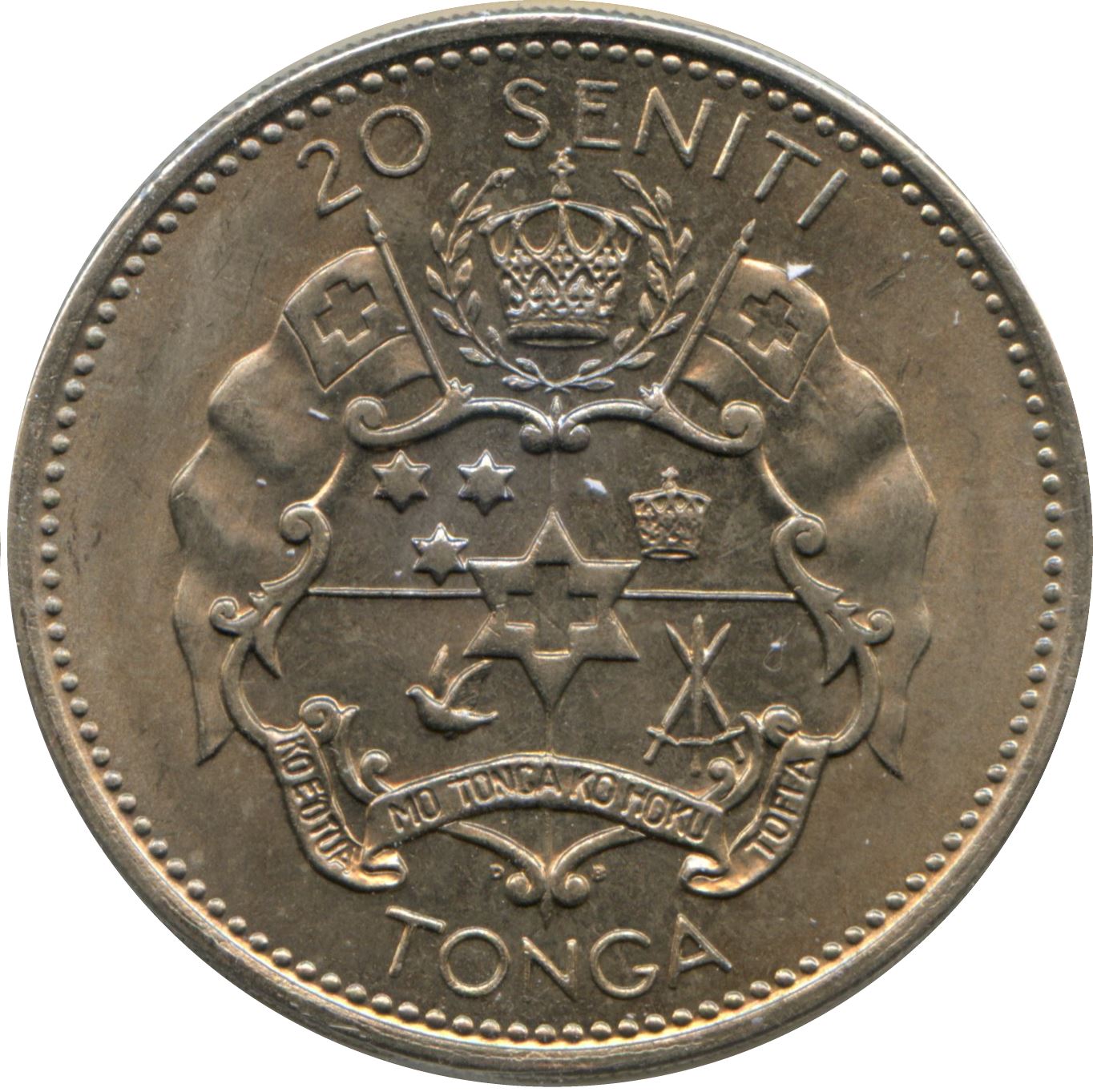 Tonga | 20 Seniti Coin | King Tupou IV | Star | KM:31 | 1968 - 1974