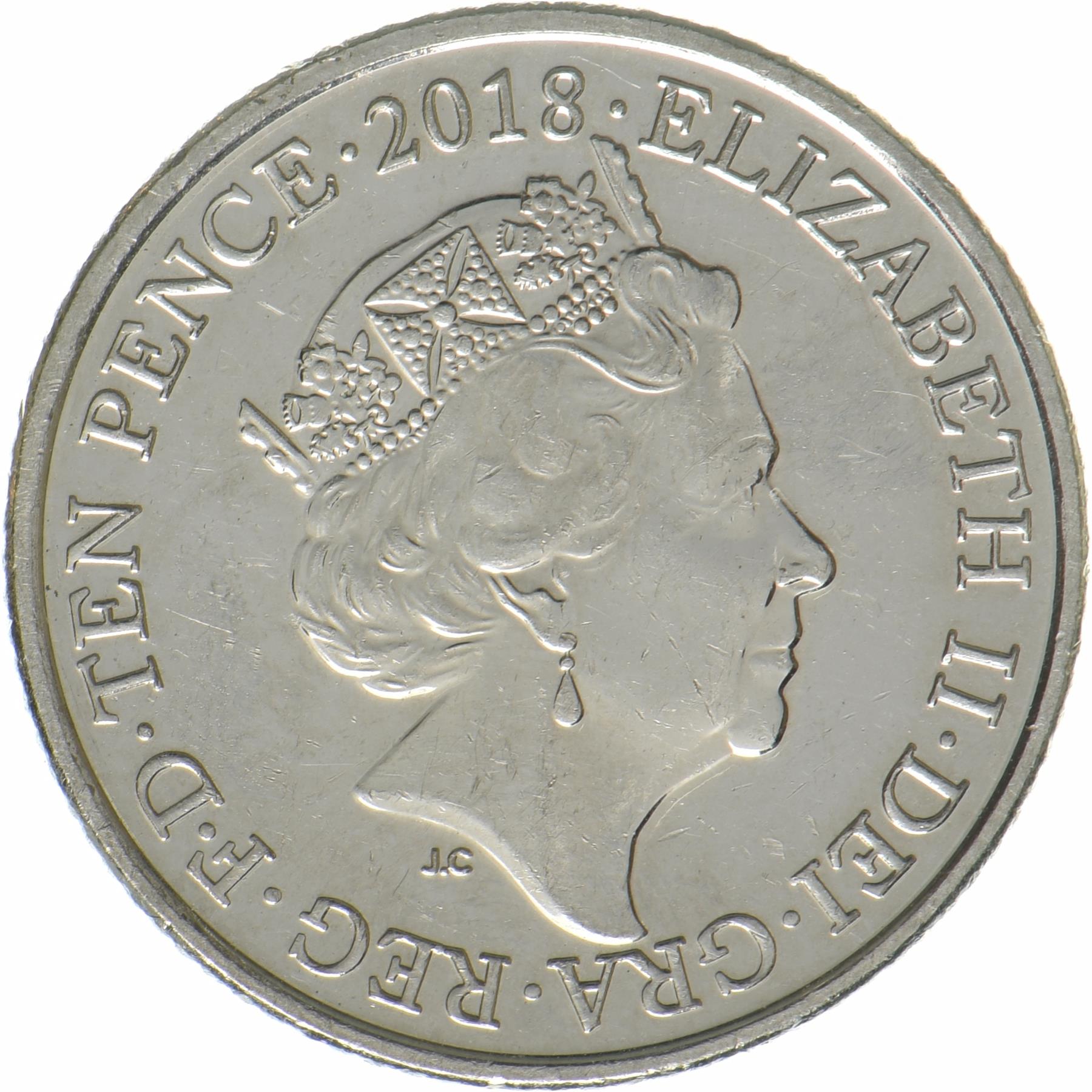 United Kingdom | 10 Pence Coin | Stonehenge | KM:1544 | 2018 - 2019