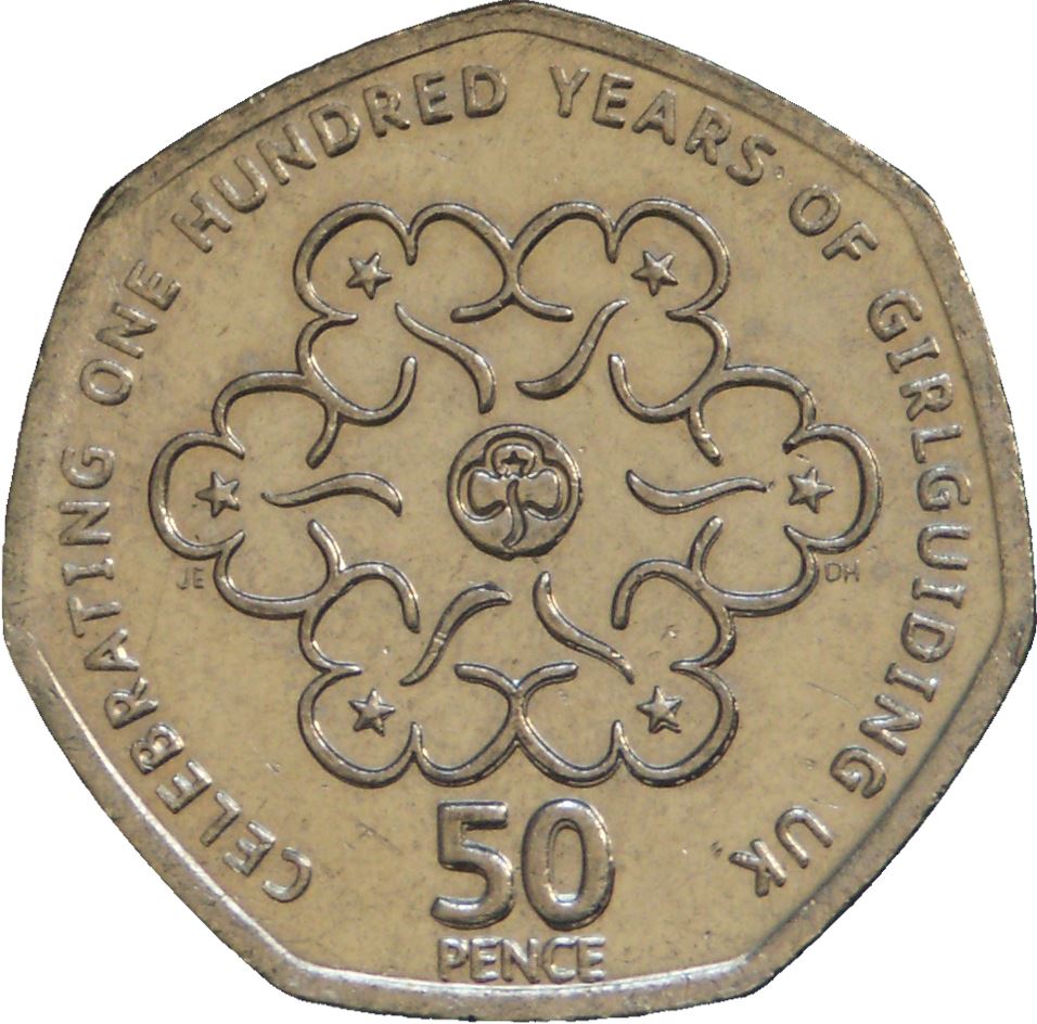 United Kingdom | 50 Pence Coin | Girlguiding | KM:1165 | 2010